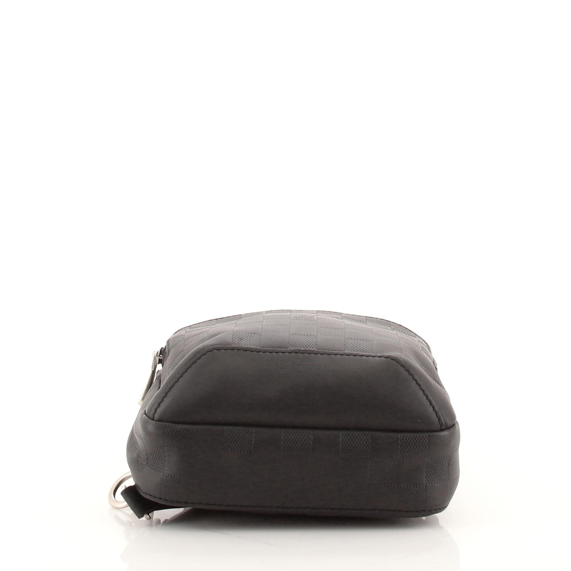 Black Louis Vuitton Avenue Sling Bag Damier Infini Leather