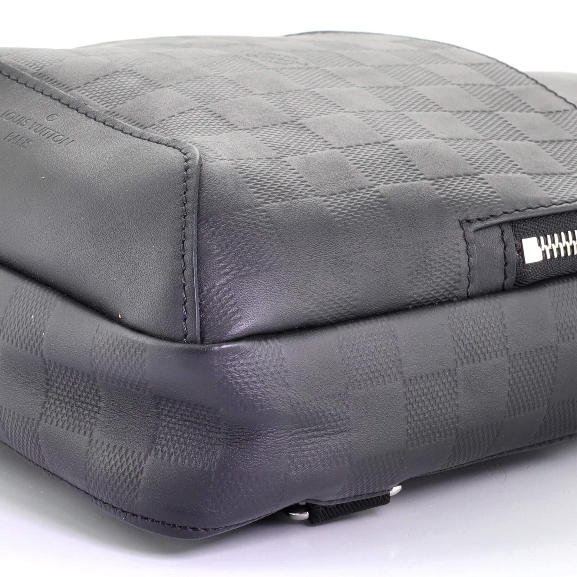 Black Louis Vuitton Avenue Sling Bag Damier Infini Leather