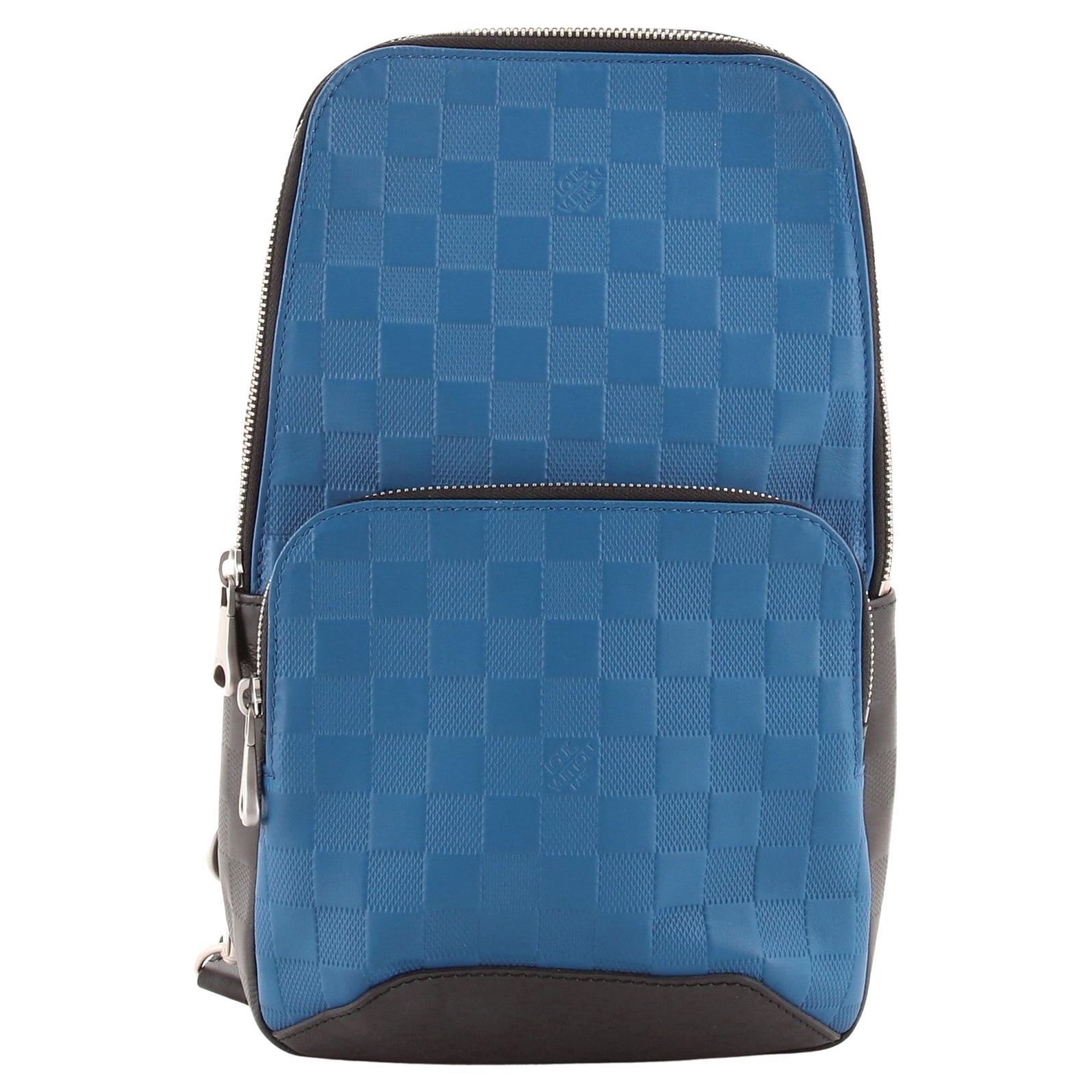 lv avenue sling bag blue