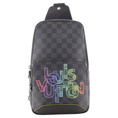 Used Louis Vuitton Avenue Sling Bag Limited Edition Interlinked Logo Damier Gr