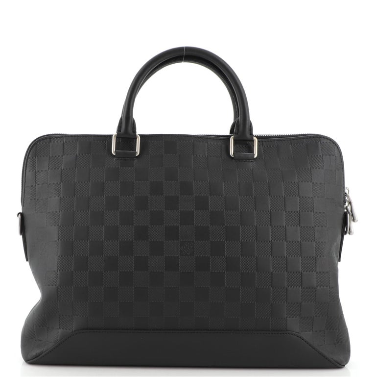Louis Vuitton, Bags, Louis Vuitton Avenue Soft Briefcase Damier Infini  Leather Black
