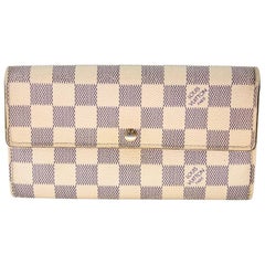 Louis Vuitton Azur Canvas Sarah Damier Wallet LV-0310N-0066