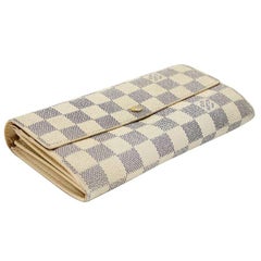 Louis Vuitton Azur Canvas Sarah GM Long Wallet LV-W0107P-0004