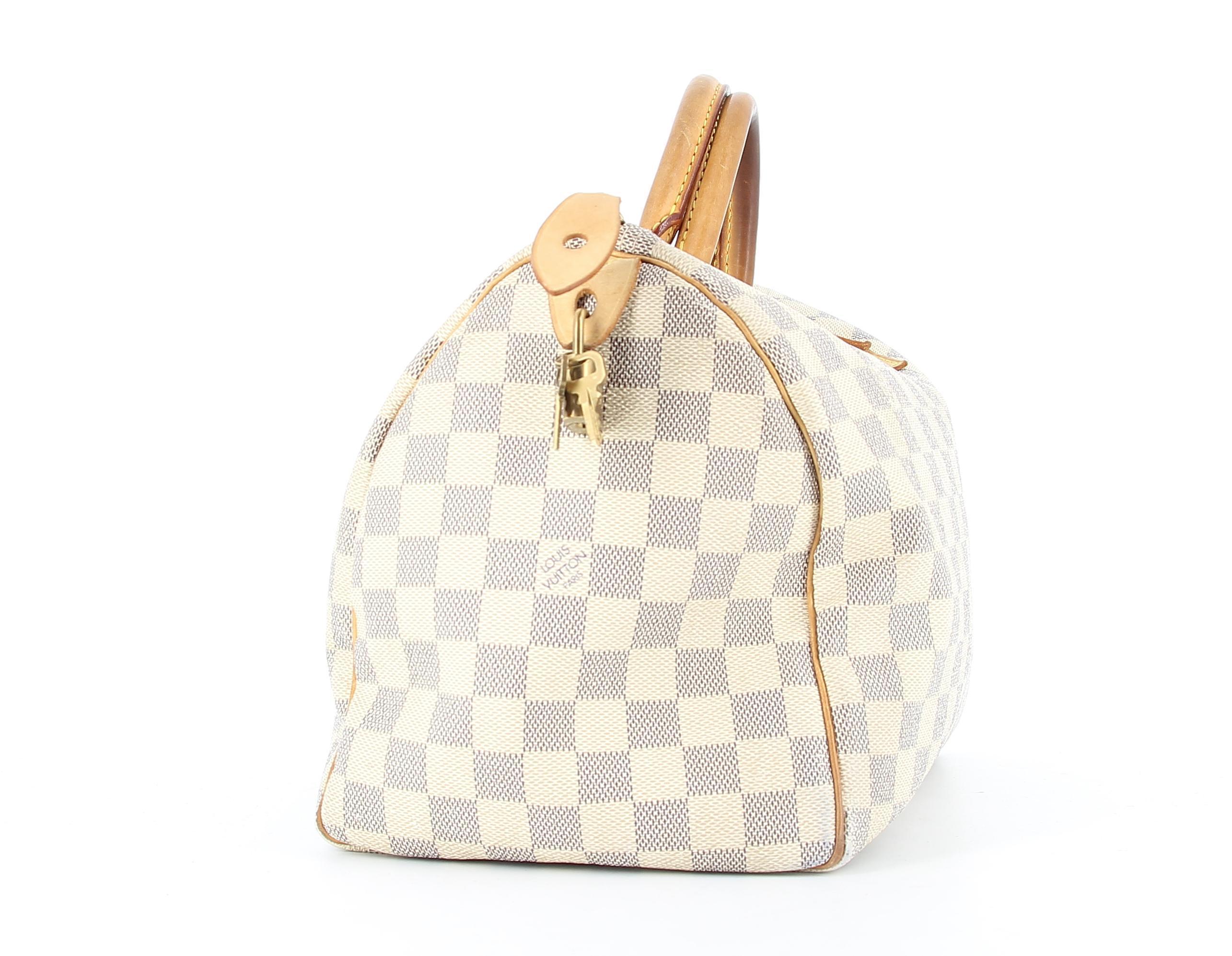 Azur Damier Speedy Tasche aus Segeltuch von Louis Vuitton für Damen oder Herren