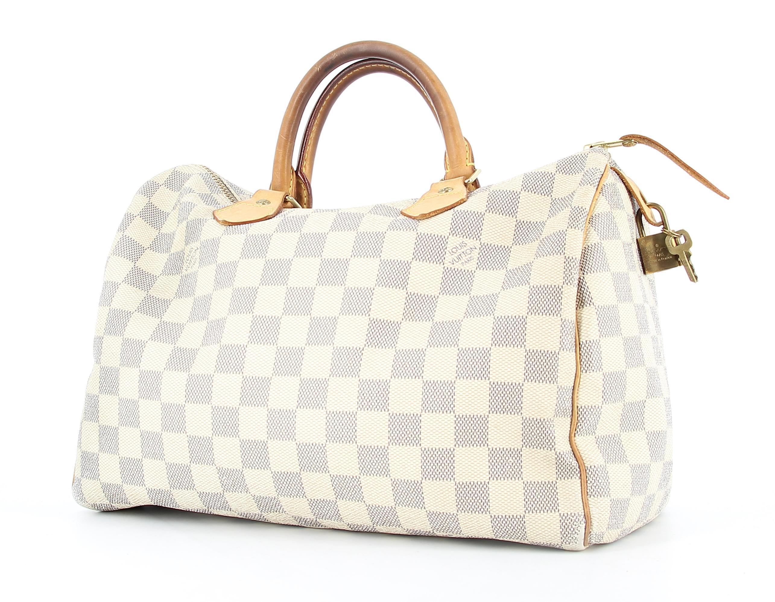 Azur Damier Speedy Tasche aus Segeltuch von Louis Vuitton 1