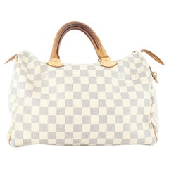 Azur Damier Speedy Tasche aus Segeltuch von Louis Vuitton