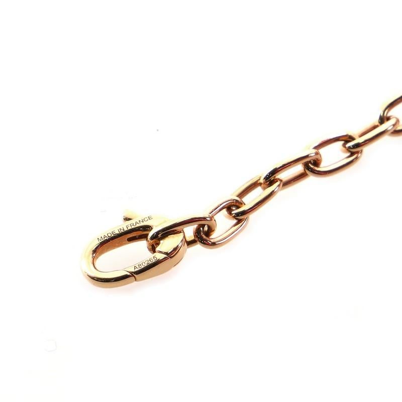 Women's or Men's Louis Vuitton B Blossom Bracelet 18k Rose and White Gold with Pink Opal