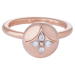 Louis Vuitton 'B Blossom' Gold and Diamond Ring