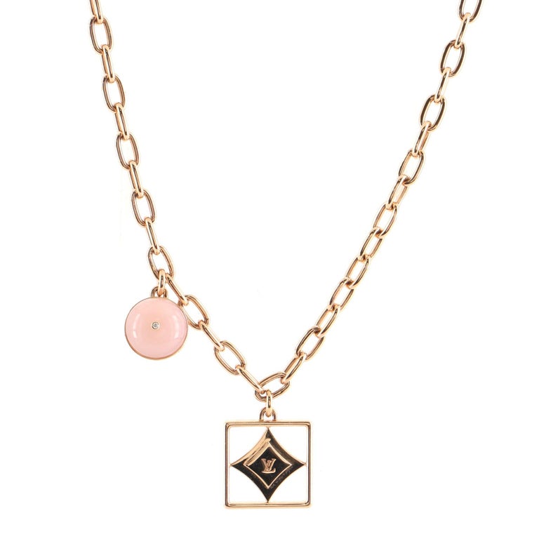 Louis Vuitton B Blossom 18k Pink Gold Pink Opal Mother of Pearl Necklace –  Engagement Corner