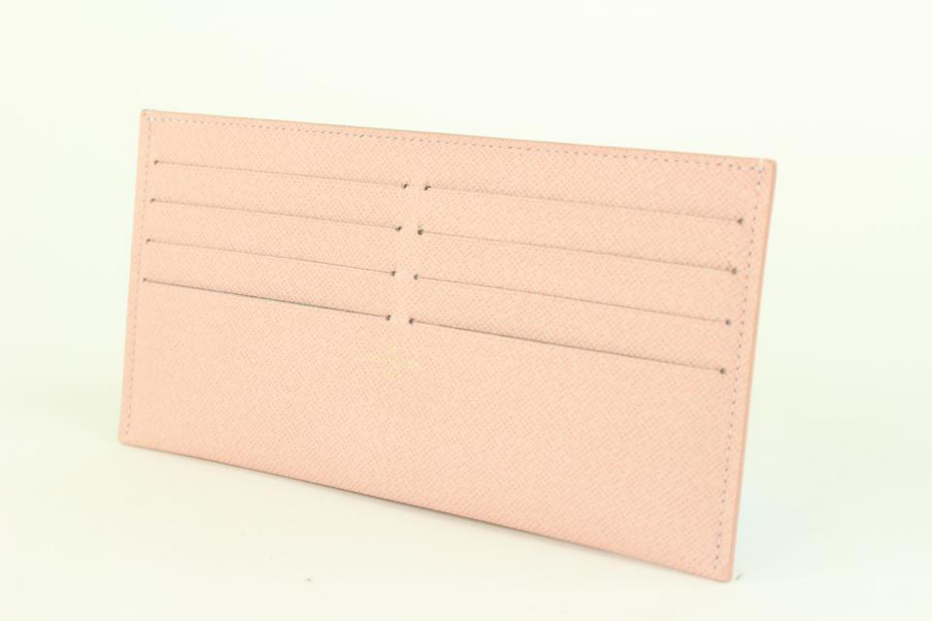 Louis Vuitton Pink Rose Leather Felicie Insert Card Holder
