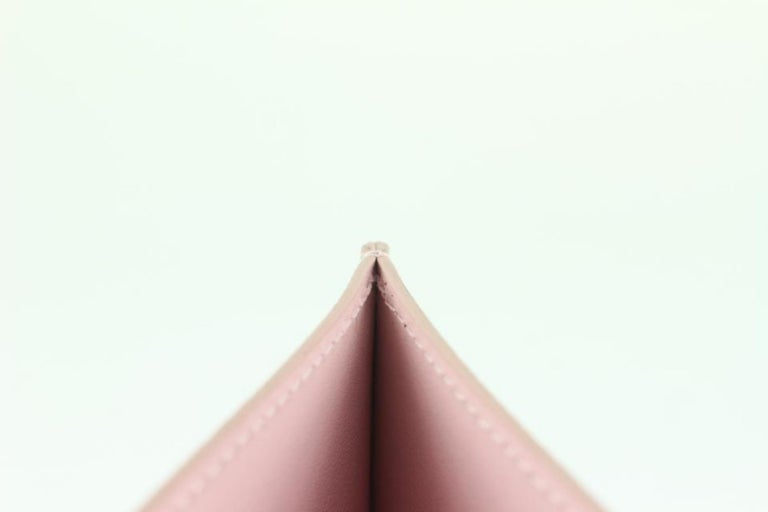 Louis Vuitton Light Pink Leather Long Card Holder Felicie Insert