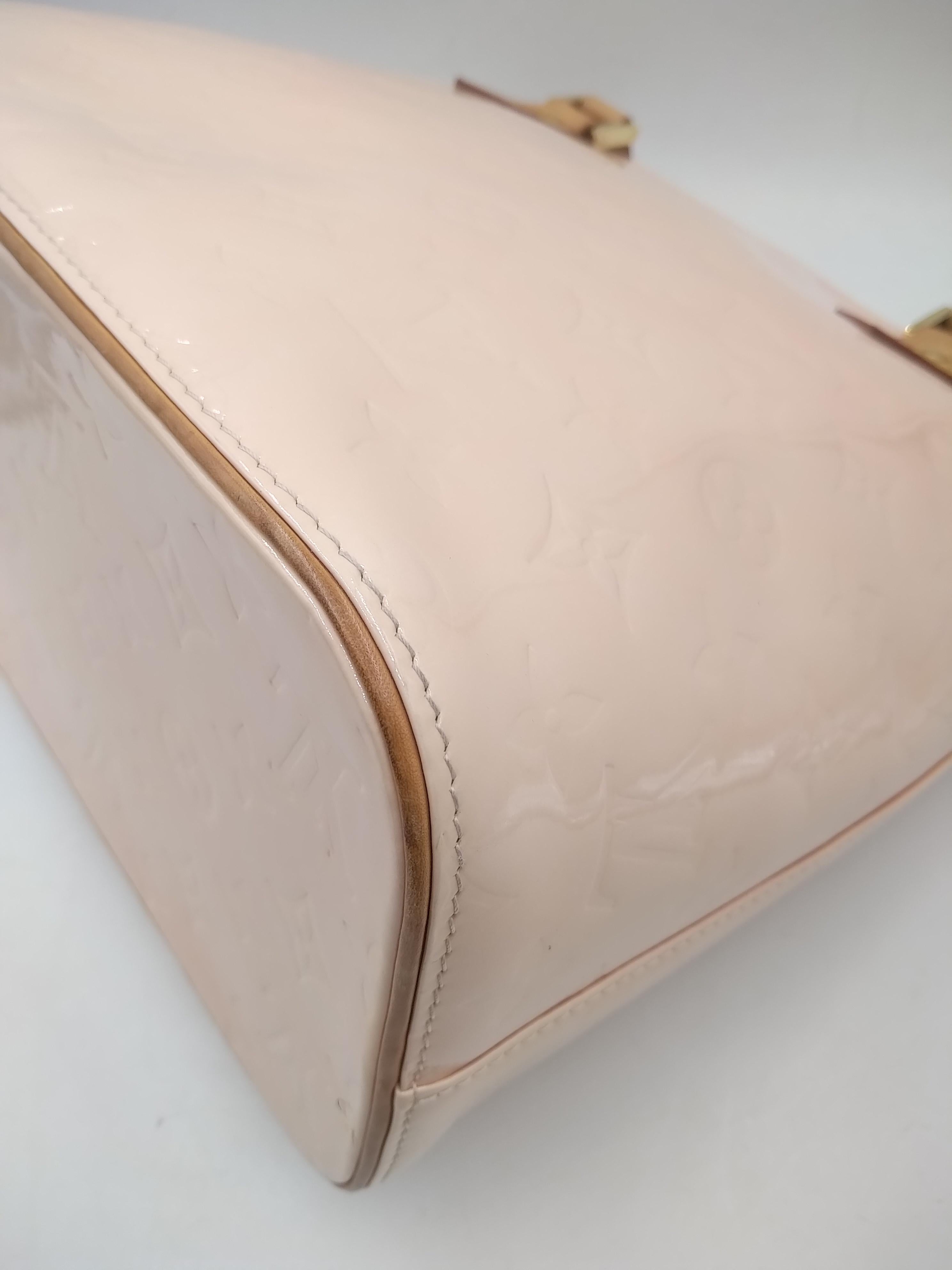 Louis Vuitton Baby Pink Monogram Vernis Houston Bag 2