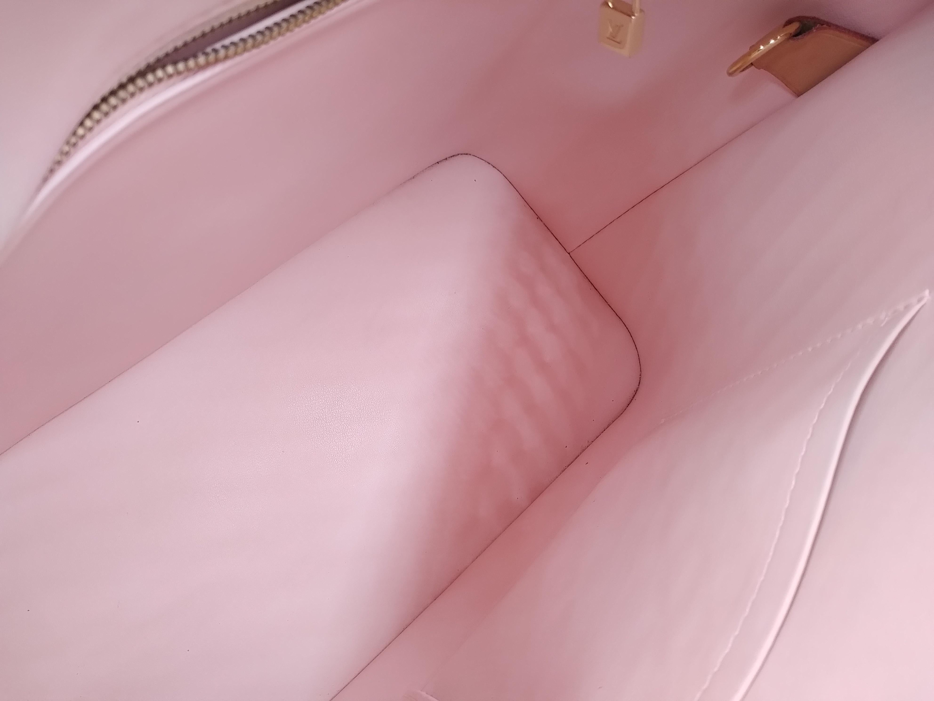 Louis Vuitton Baby Pink Monogram Vernis Houston Bag 3