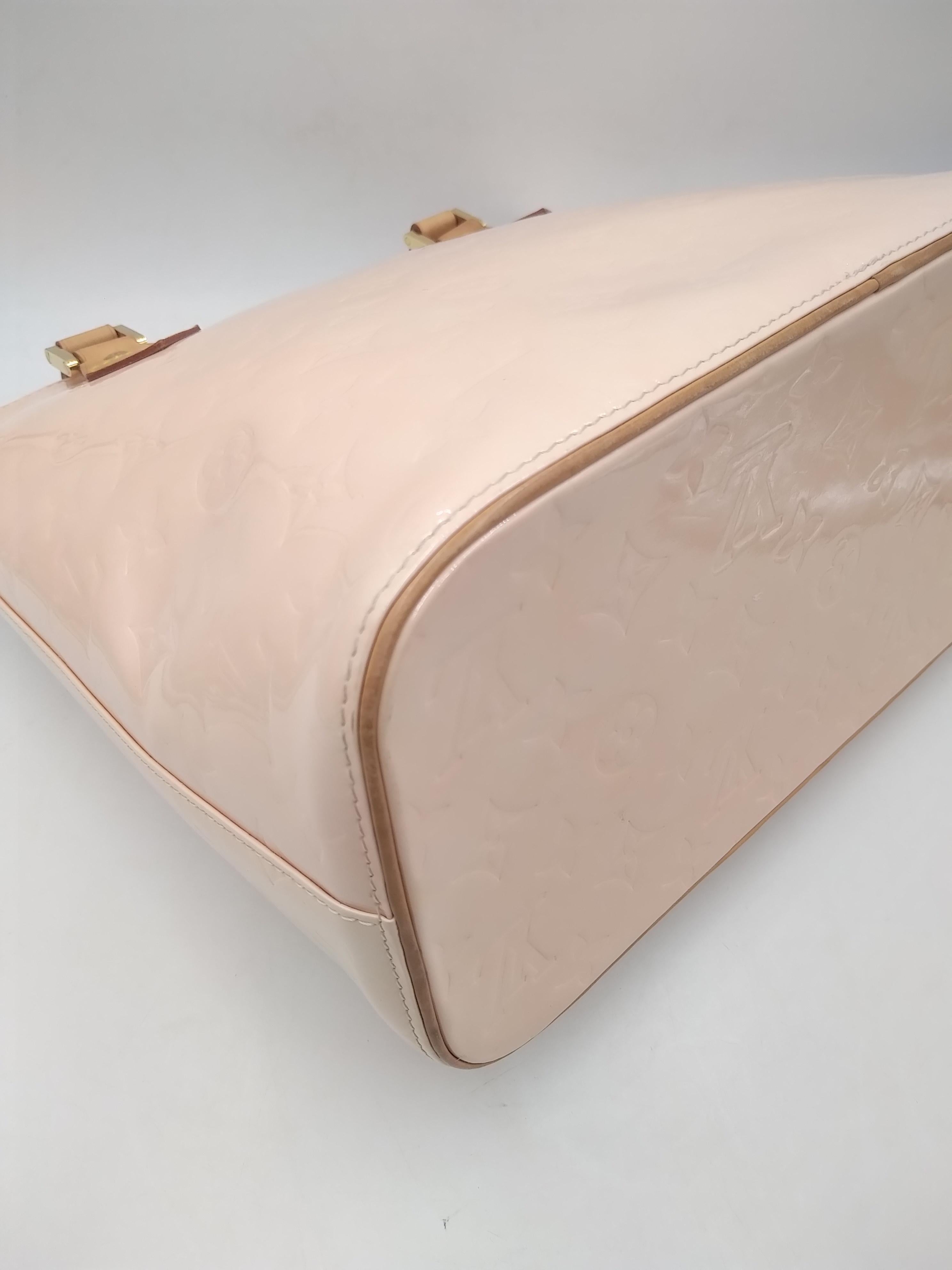 Louis Vuitton Baby Pink Monogram Vernis Houston Bag 1