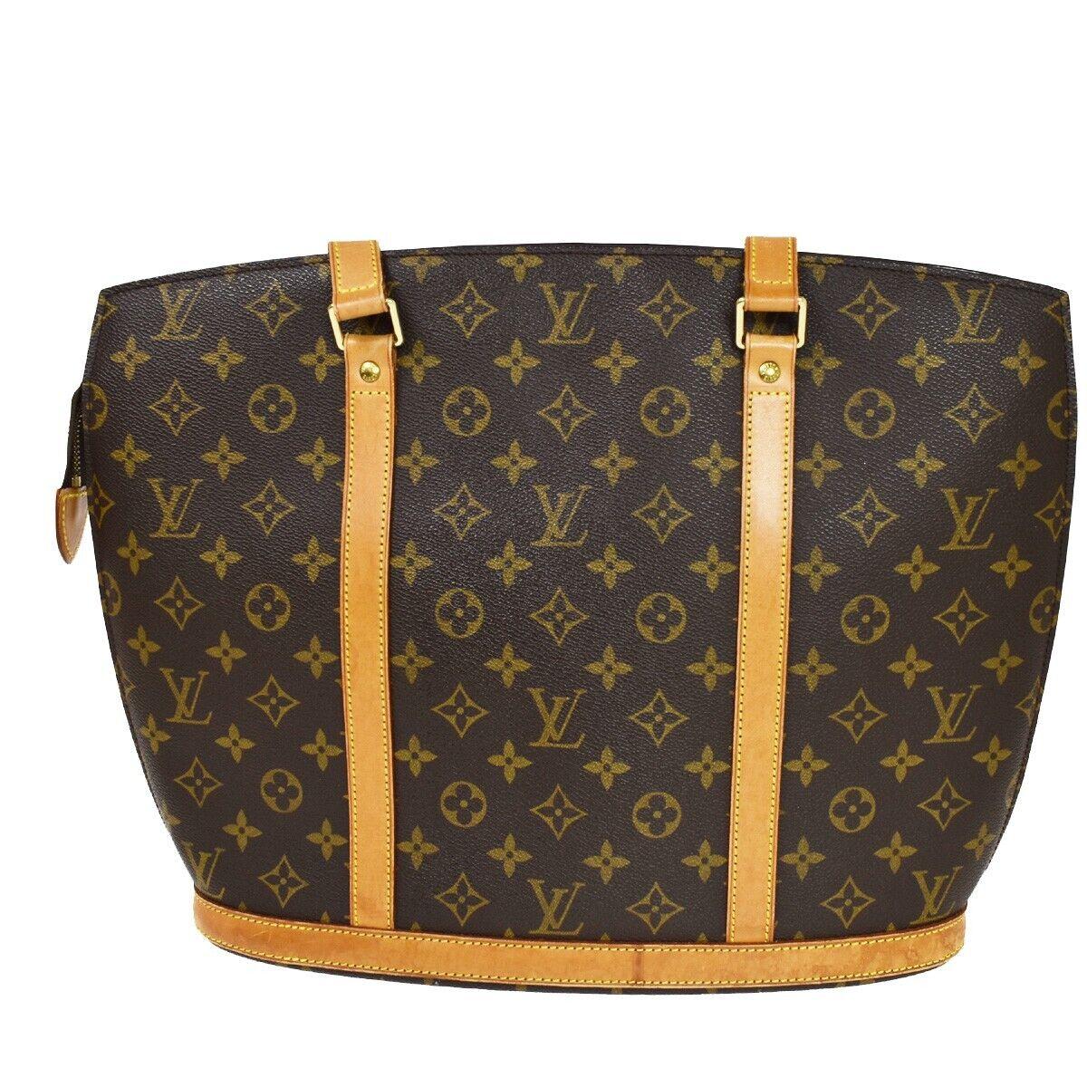 Black Louis Vuitton Babylone Borsa Tote Monogram Marrone