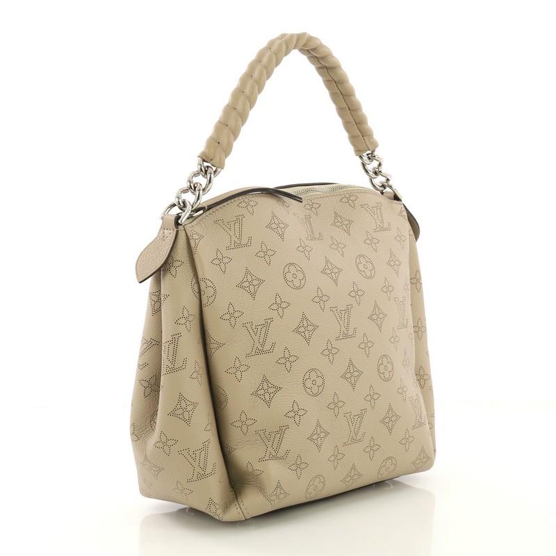 Brown Louis Vuitton Babylone Handbag Mahina Leather BB