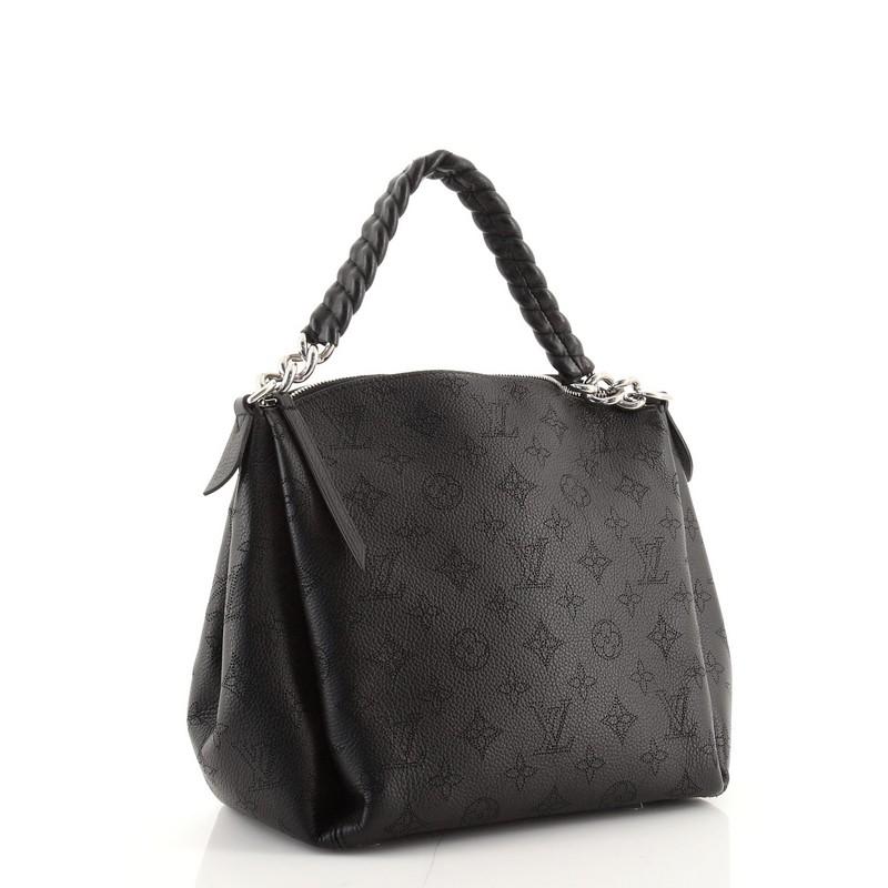 Black Louis Vuitton Babylone Handbag Mahina Leather BB