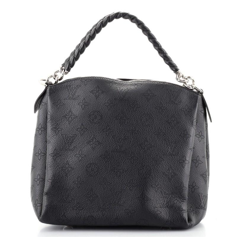 Black Louis Vuitton Babylone Handbag Mahina Leather BB