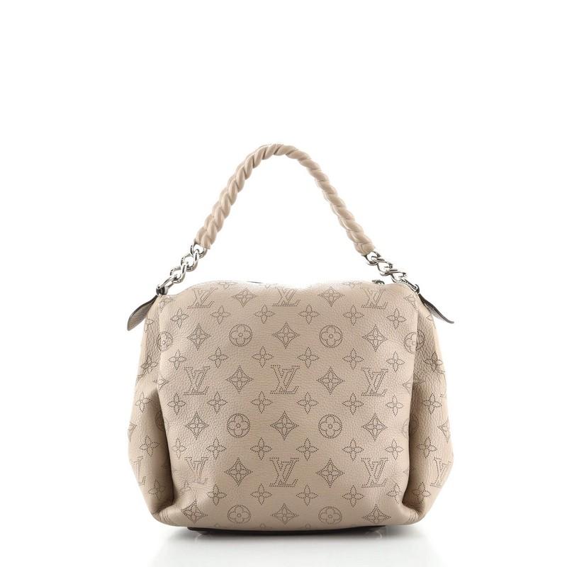 Brown  Louis Vuitton Babylone Handbag Mahina Leather BB