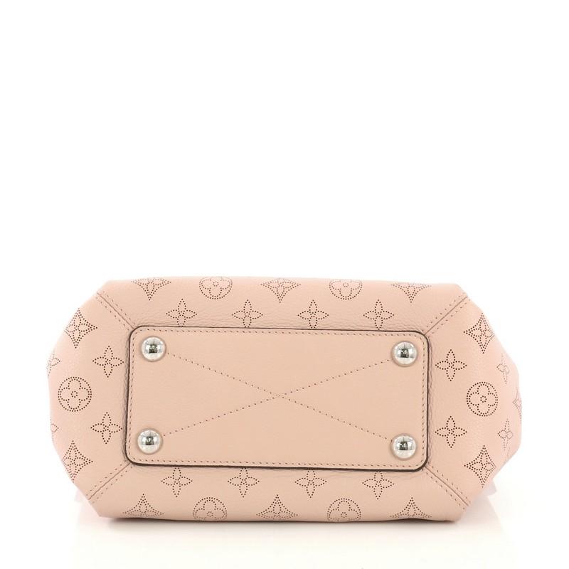 Beige Louis Vuitton Babylone Handbag Mahina Leather BB