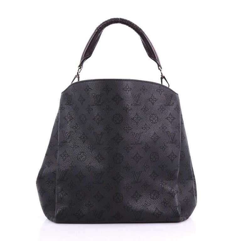 Louis Vuitton Babylone PM Handbag Mahina Leather-Galet Gray - 2015