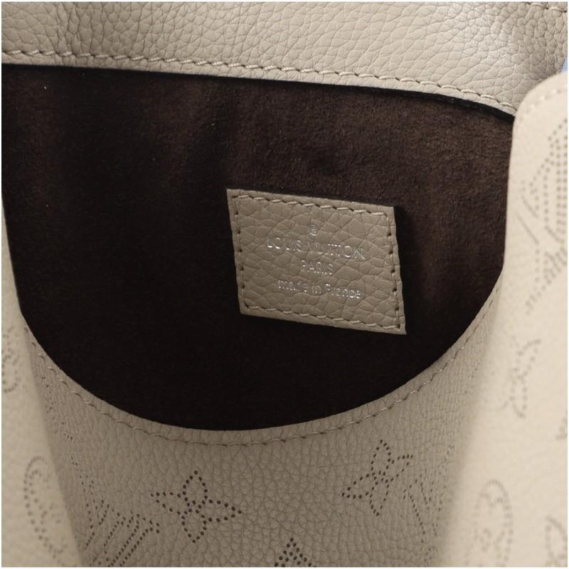 Brown Louis Vuitton Babylone Handbag Mahina Leather PM