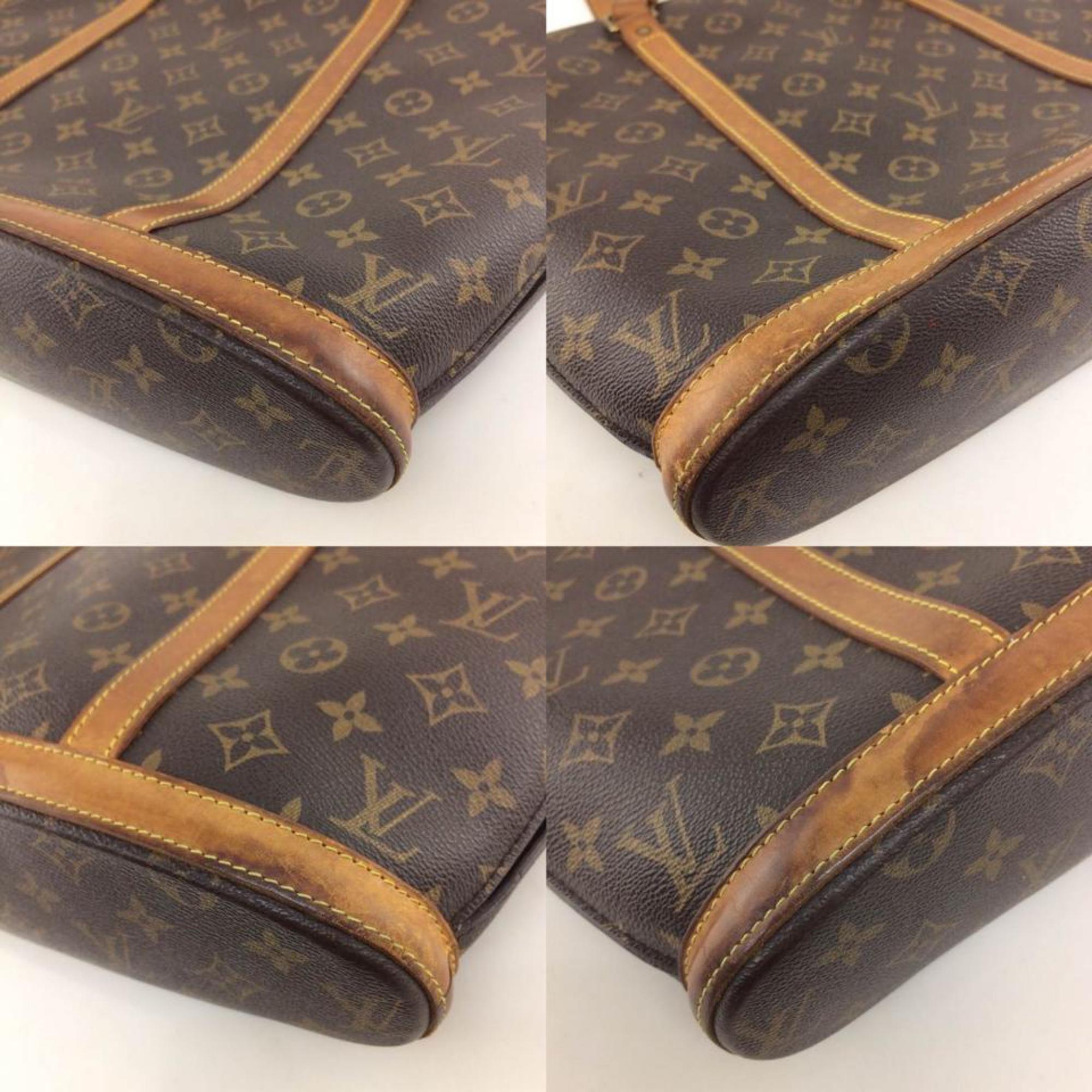 Louis Vuitton Babylone Monogram 865799 Brown Coated Canvas Tote For Sale 4