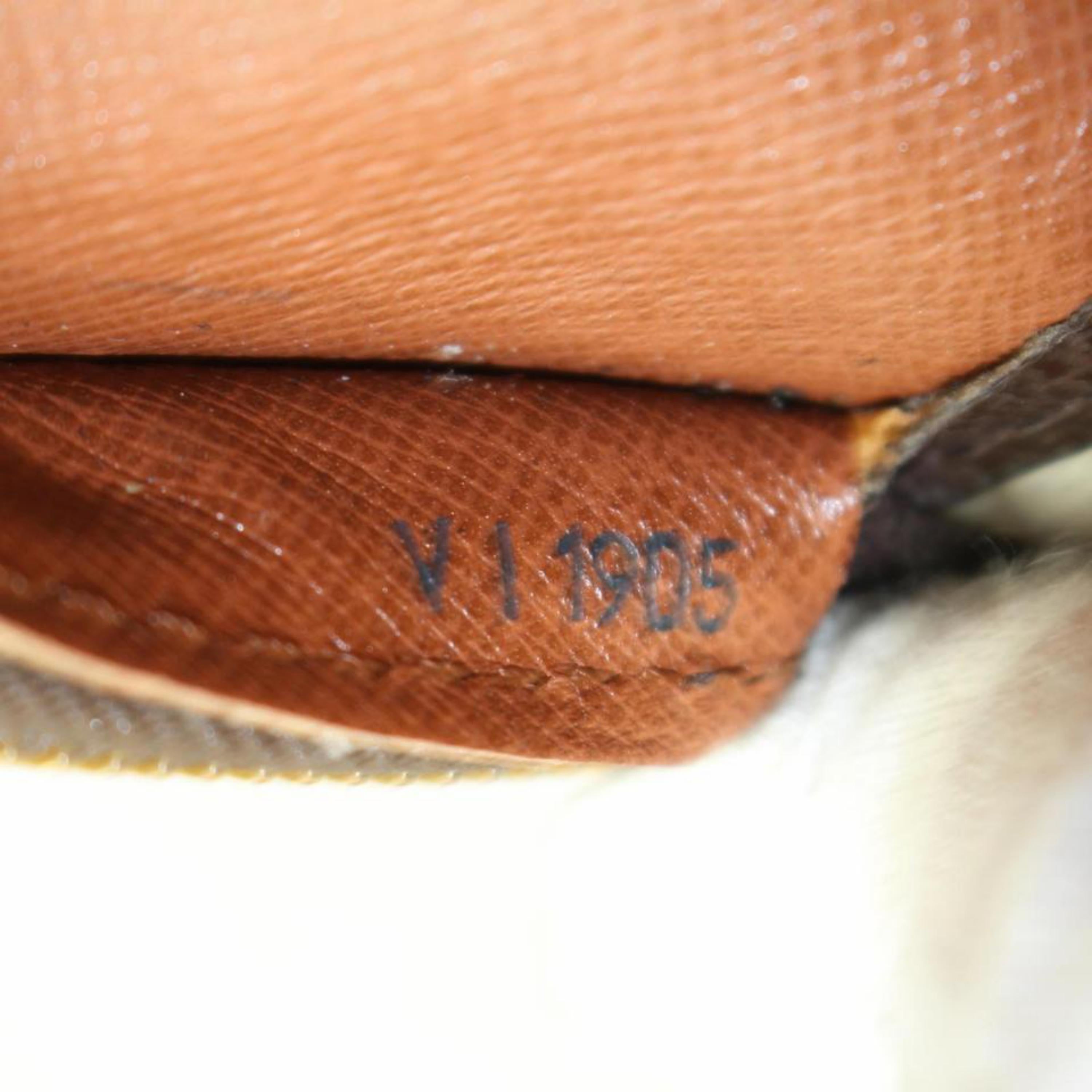 Louis Vuitton Babylone Monogram Zippered Tote 109561 Brown Canvas