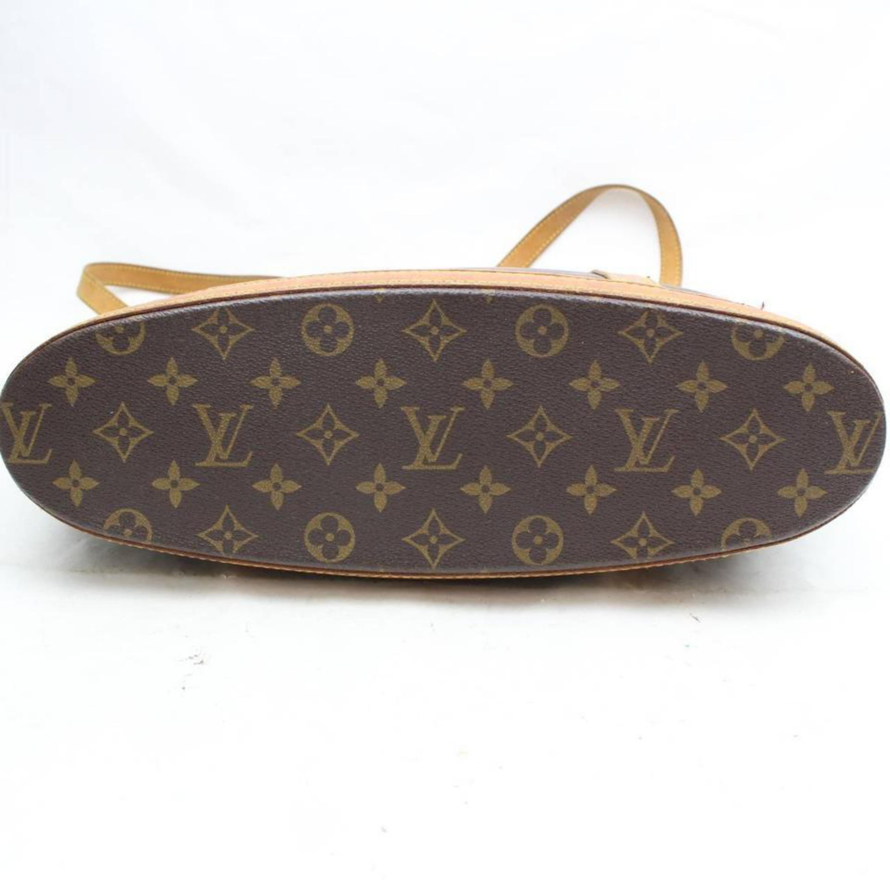 Louis Vuitton Babylone Monogram Zip 869680 Brown Coated Canvas Tote For Sale 3