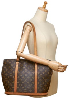Louis Vuitton Babylone Monogram Zip 869680 Brown Coated Canvas Tote