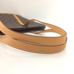 Louis Vuitton Babylone Monogram Zip Tote 865612 Brown Leather Shoulder Bag