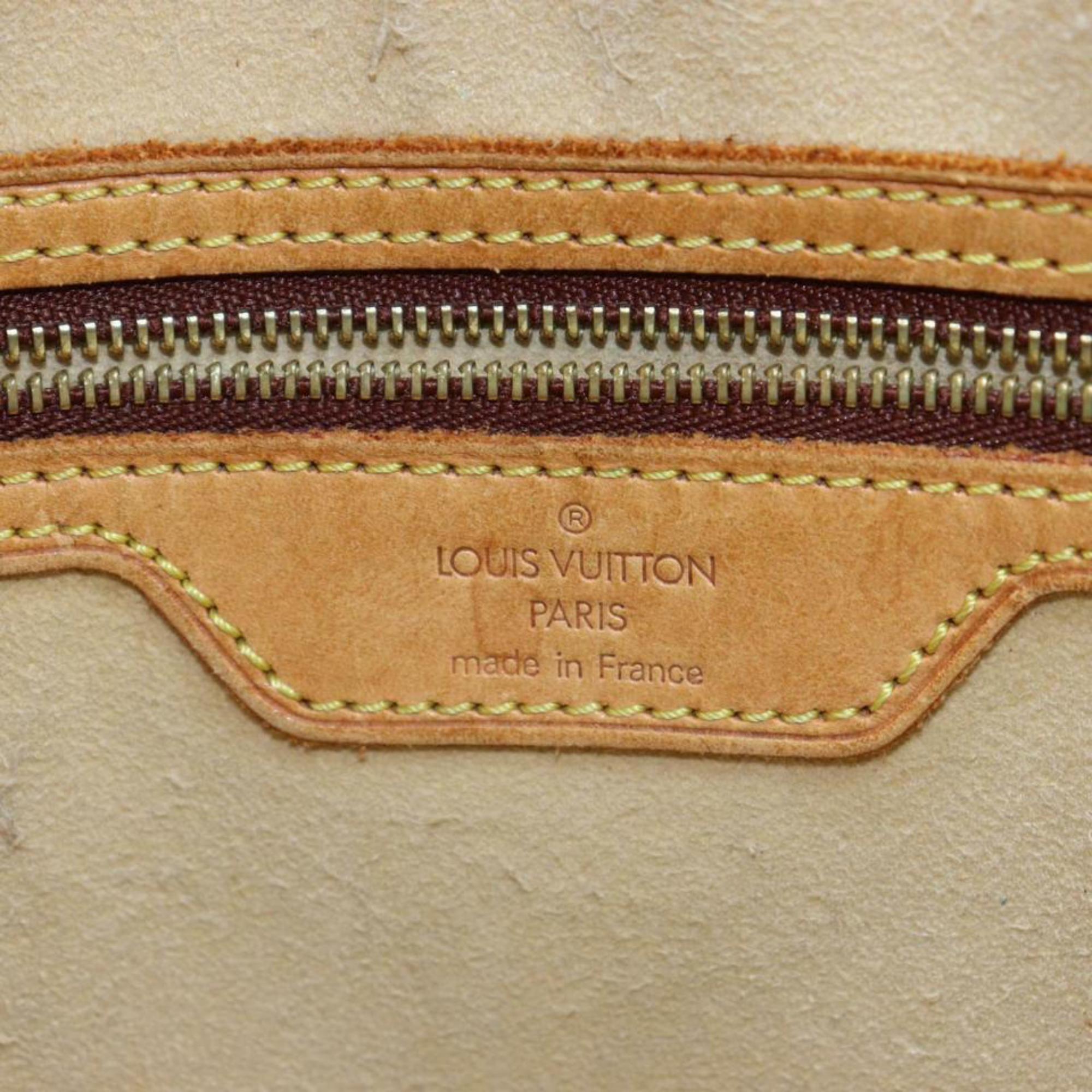 Women's Louis Vuitton Babylone Monogram Zip Tote 870273 Brown Coated Canvas Shoulder Bag For Sale