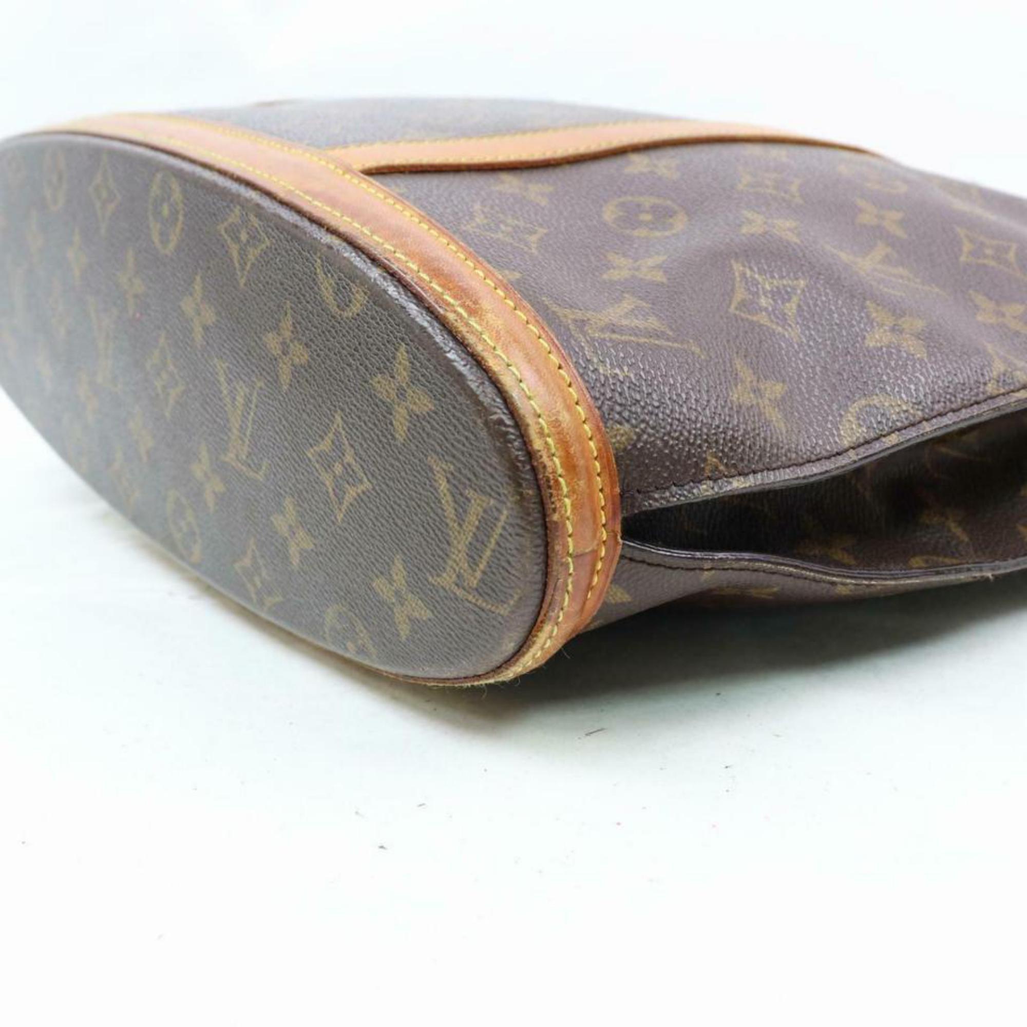 Louis Vuitton Babylone Monogram Zip Tote 870273 Brown Coated Canvas Shoulder Bag For Sale 4