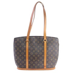 Vintage Louis Vuitton Babylone Zip Tote 8lr0212 Brown Coated Canvas Shoulder Bag