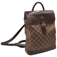 Retro Louis Vuitton backpack in damier canvas