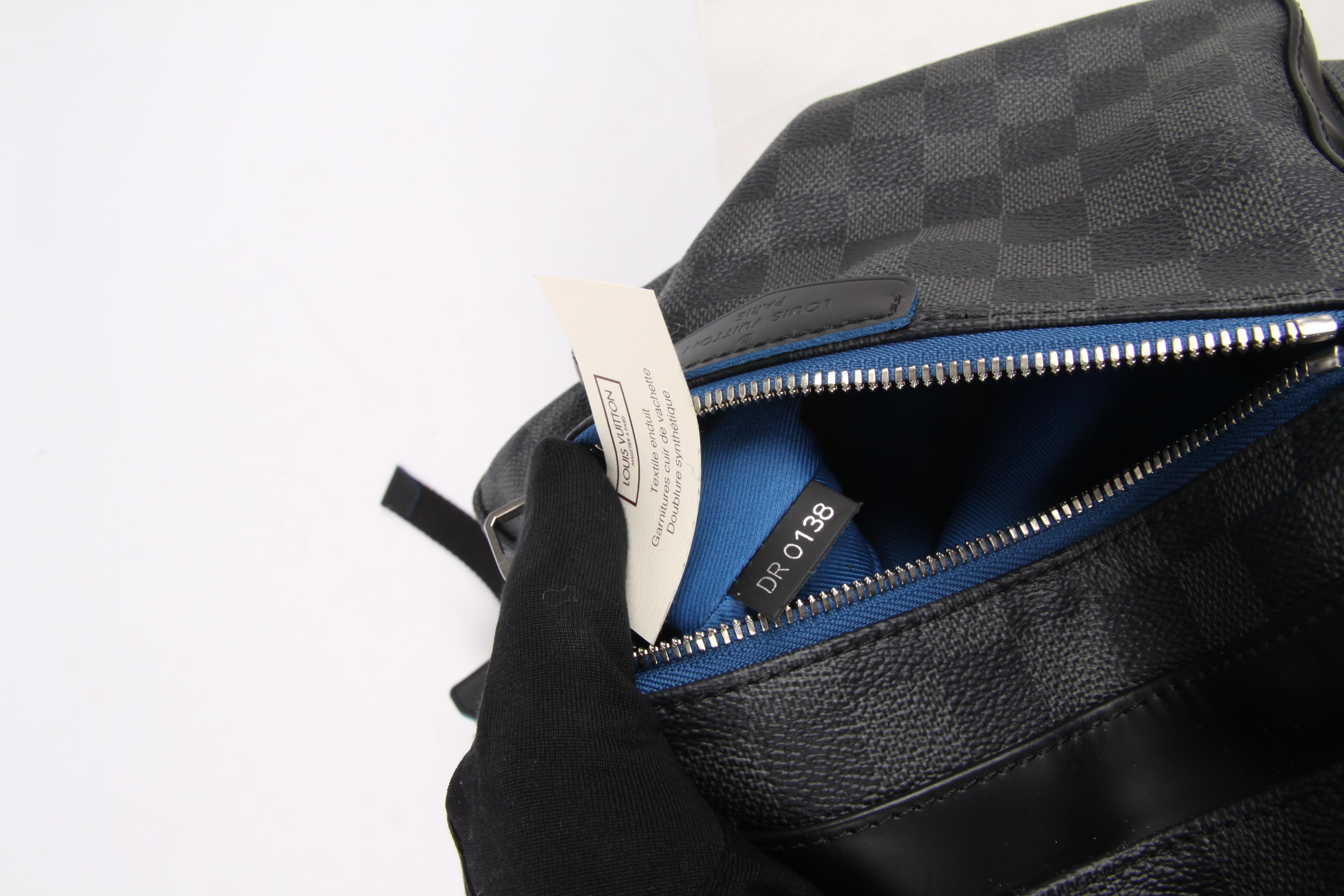   Louis Vuitton Backpack Josh Damier Graphite Neon - grijs/zwart/blauw    3