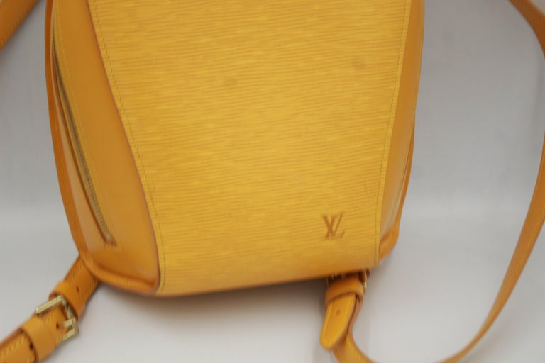 Yellow Lv Backpack With