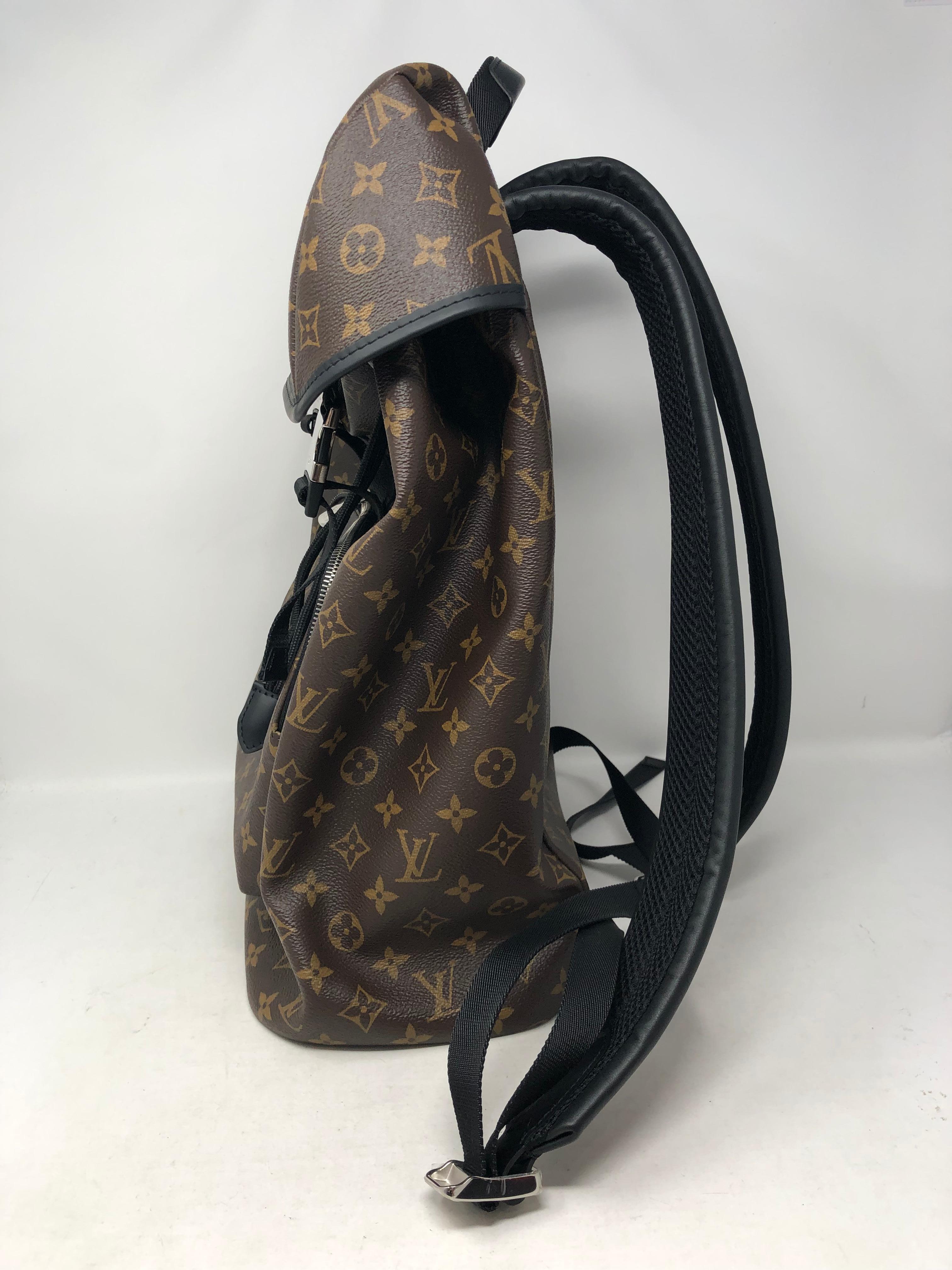 Louis Vuitton Backpack Zack Monogram Macassar Brown  6