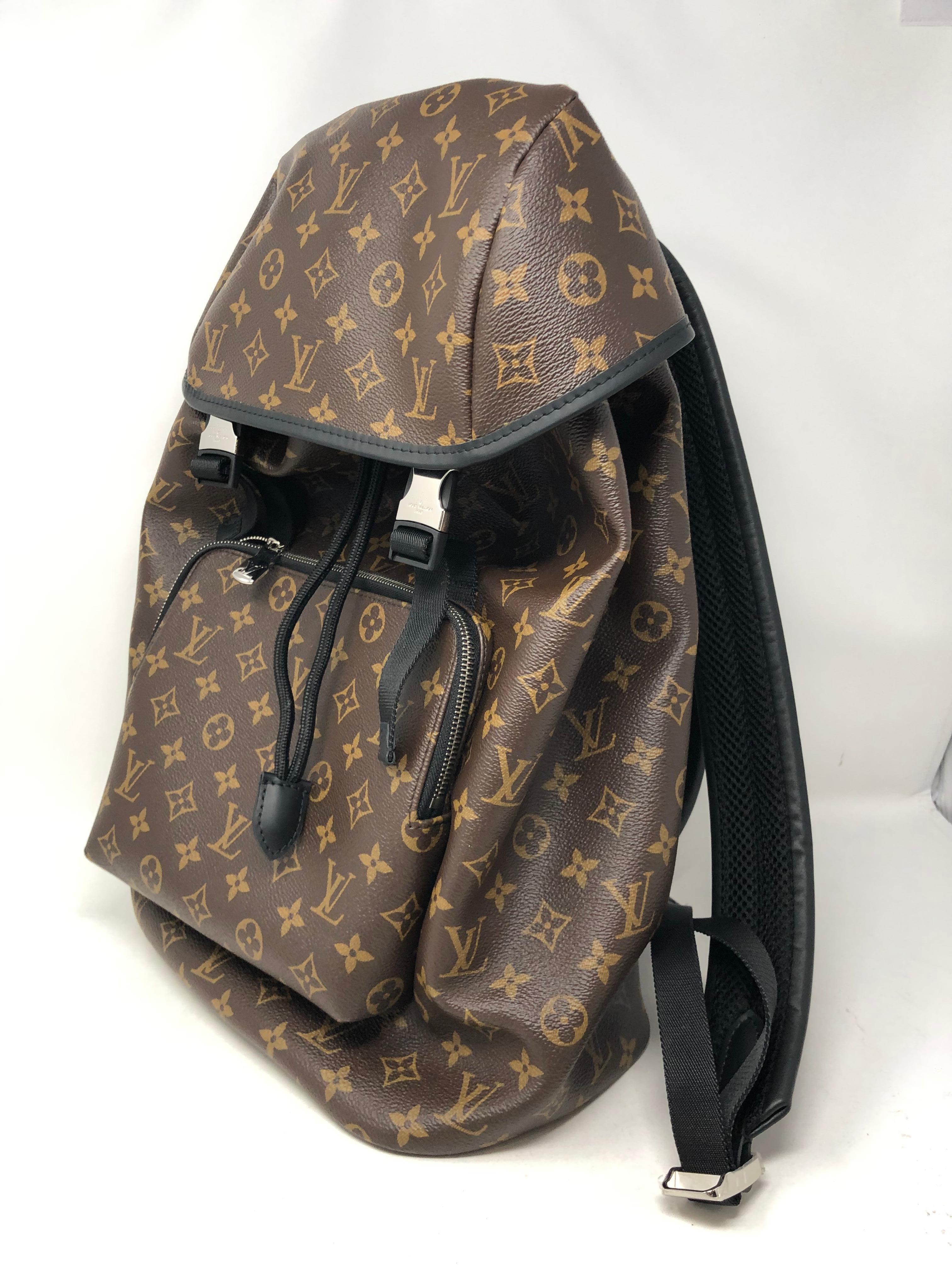 Louis Vuitton Backpack Zack Monogram Macassar Brown  7