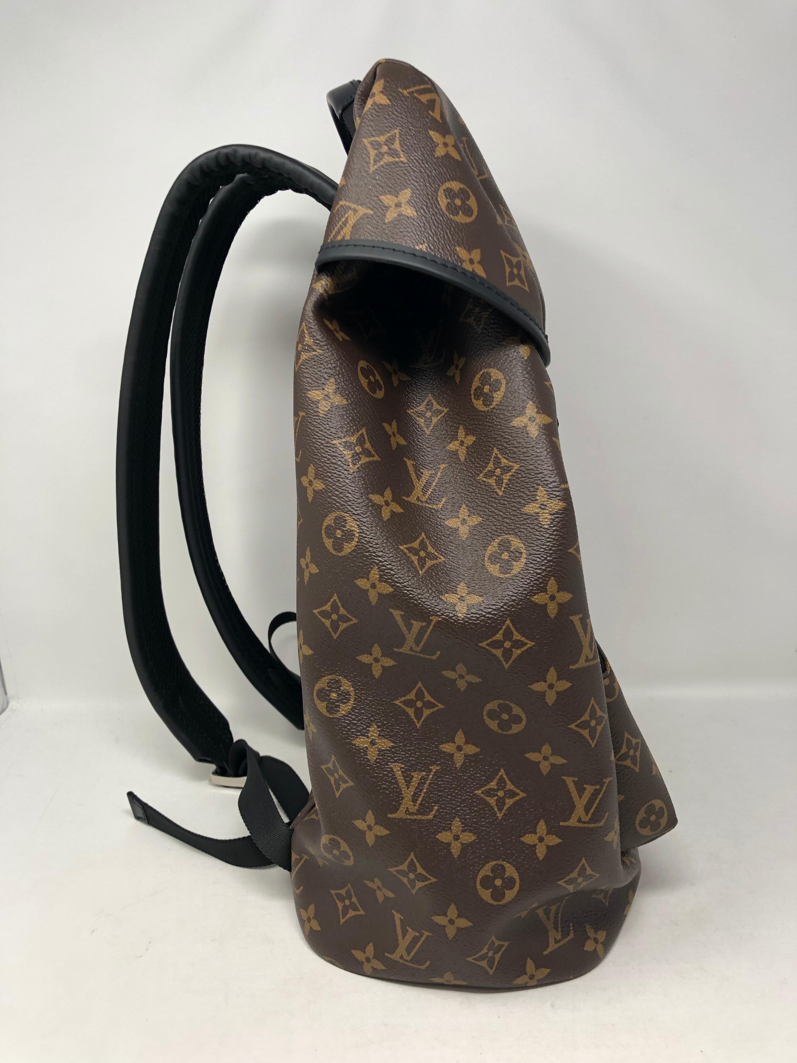 Louis Vuitton Backpack Zack Monogram Macassar Brown  In New Condition In Athens, GA