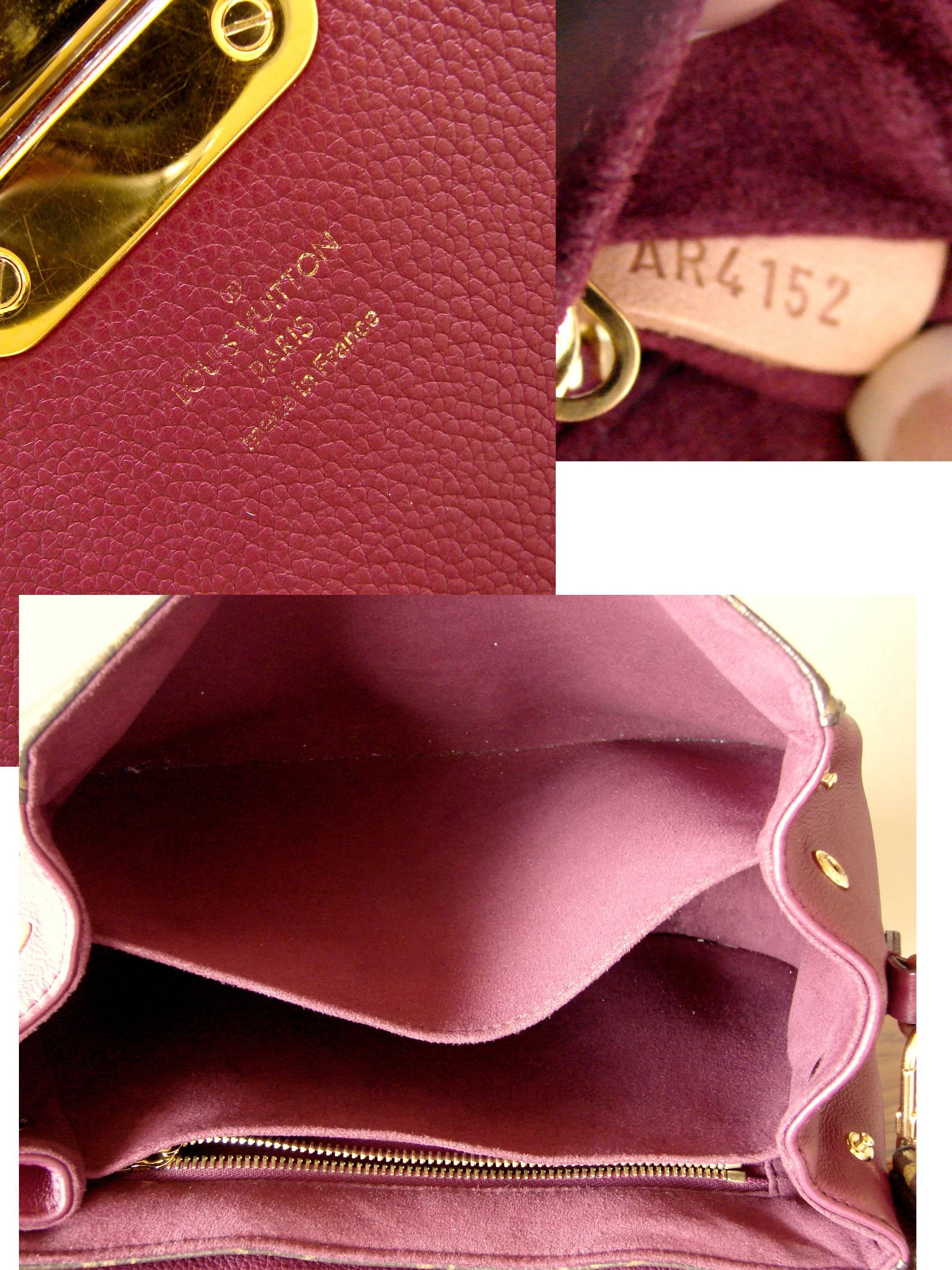 Louis Vuitton Bag Eden MM Monogram Aurore Bag with Shoulder Strap + Dust Cover For Sale 11