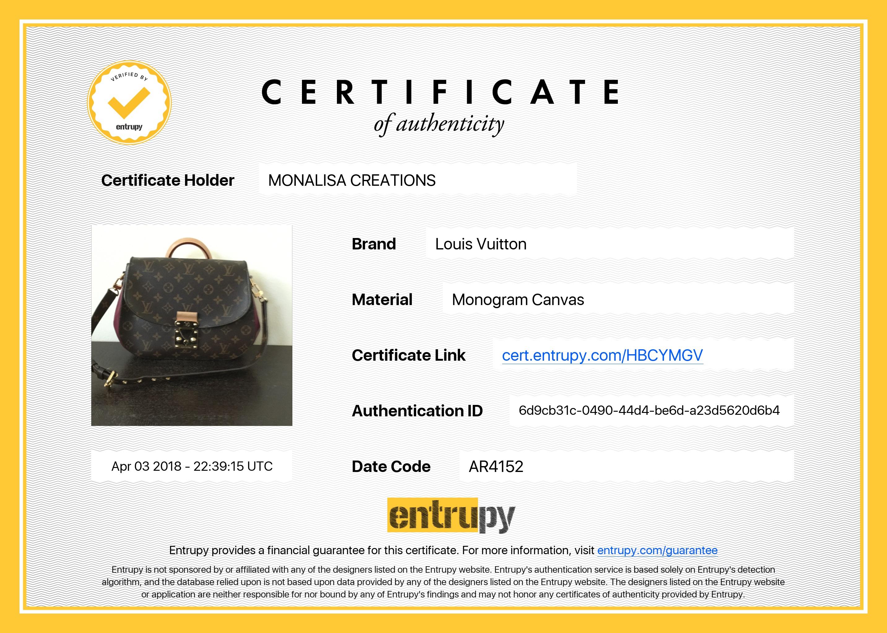 Louis Vuitton Bag Eden MM Monogram Aurore Bag with Shoulder Strap + Dust Cover For Sale 12