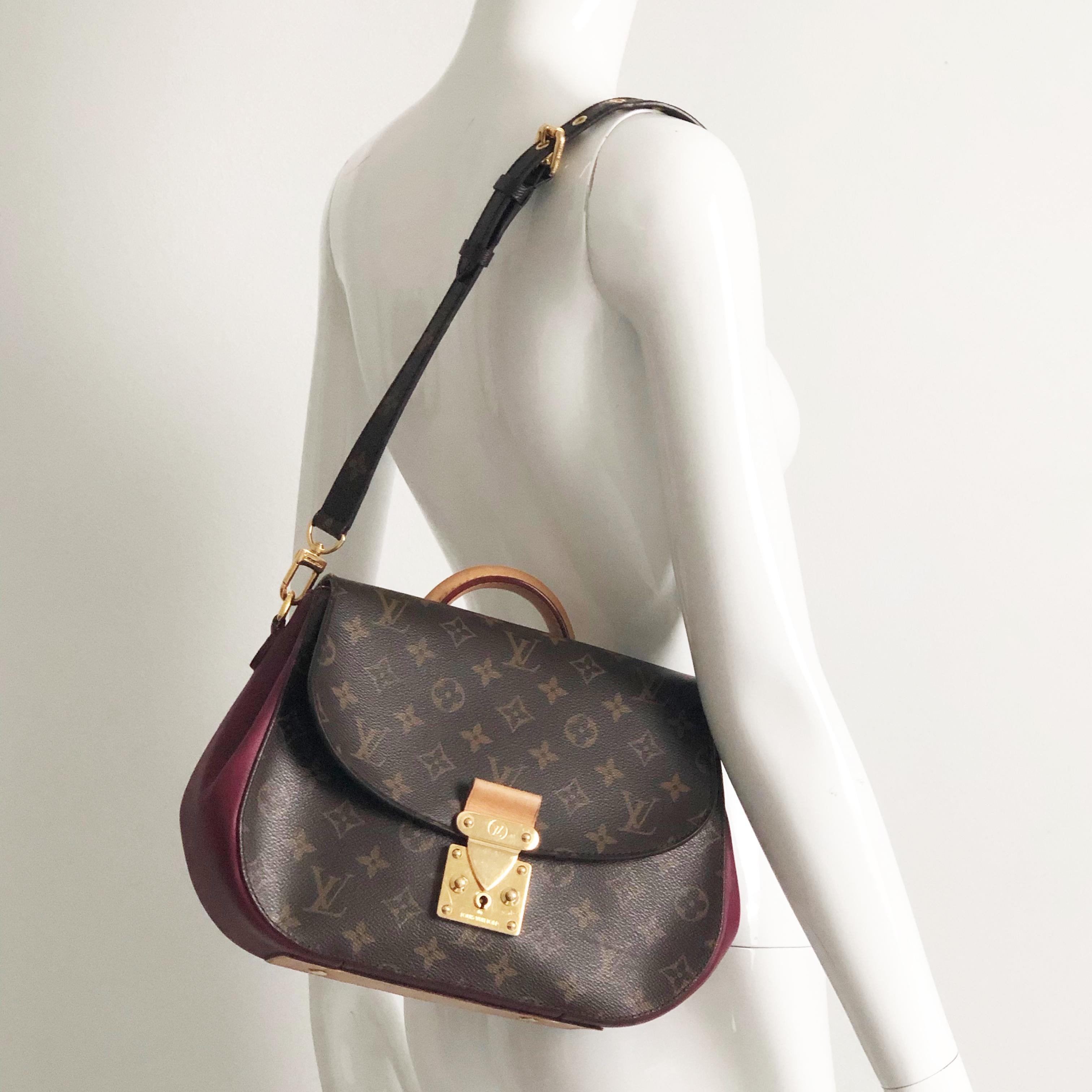 Louis Vuitton Bag Eden MM Monogram Aurore Bag with Shoulder Strap + Dust Cover In Good Condition For Sale In Port Saint Lucie, FL