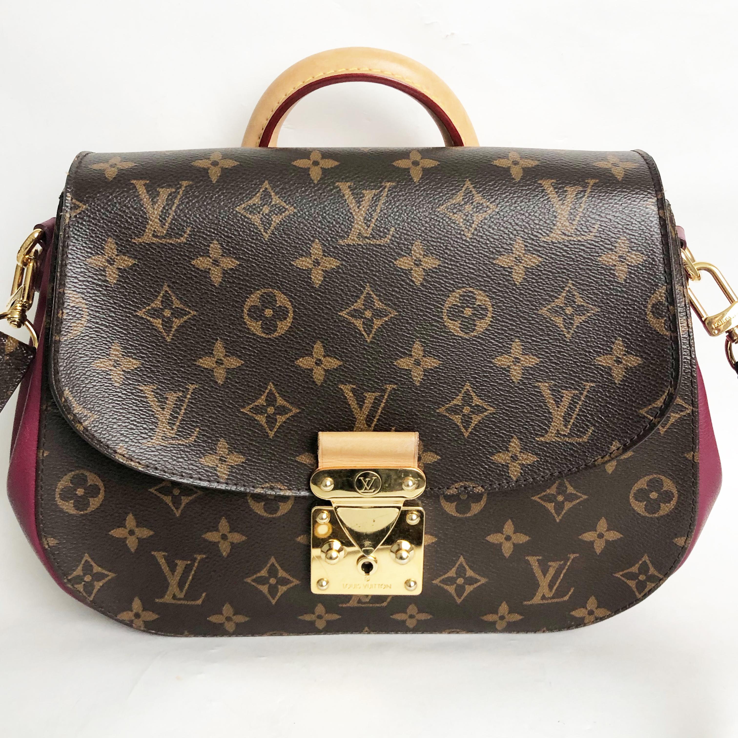 Women's Louis Vuitton Bag Eden MM Monogram Aurore Bag with Shoulder Strap + Dust Cover For Sale