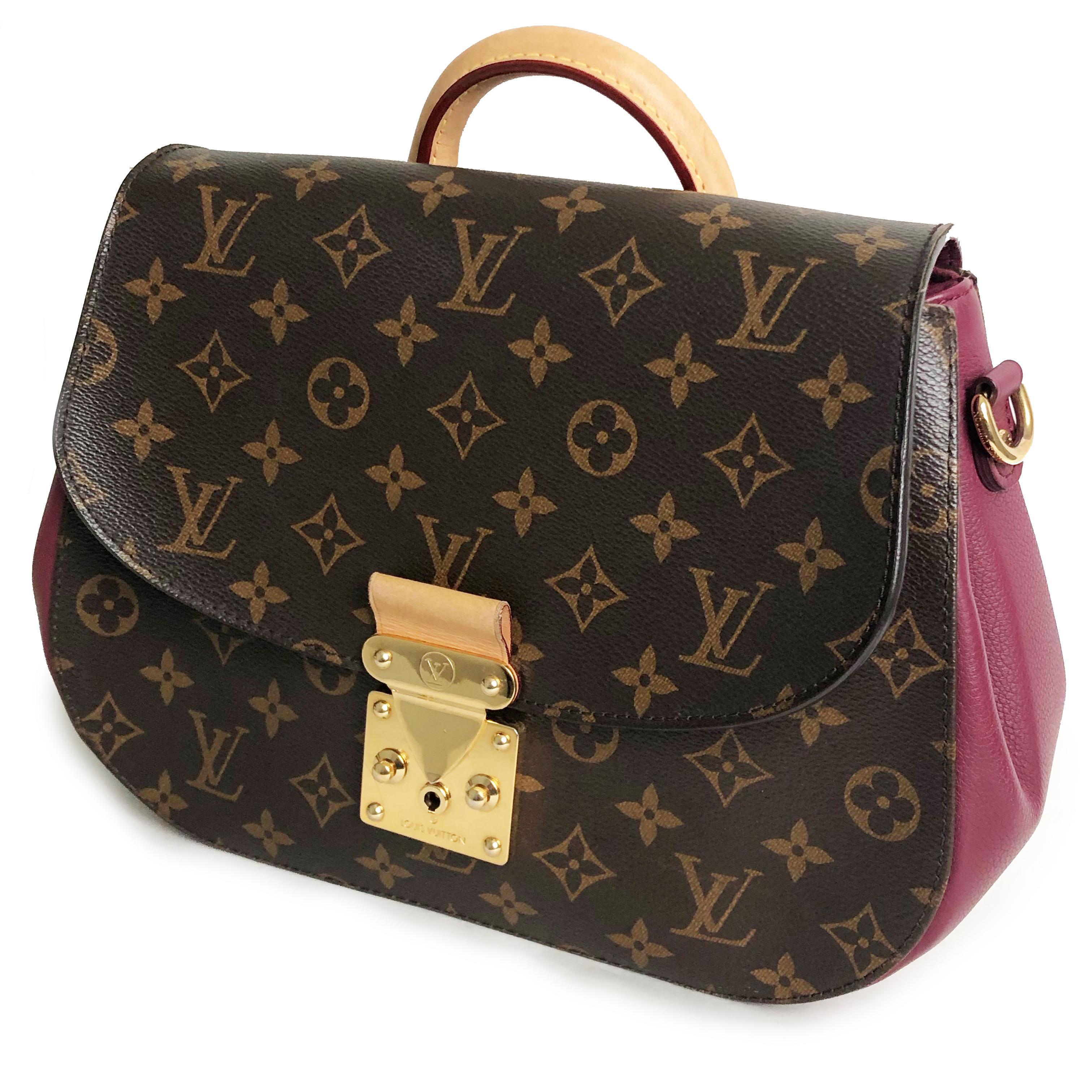Louis Vuitton Bag Eden MM Monogram Aurore Bag with Shoulder Strap + Dust Cover For Sale 4