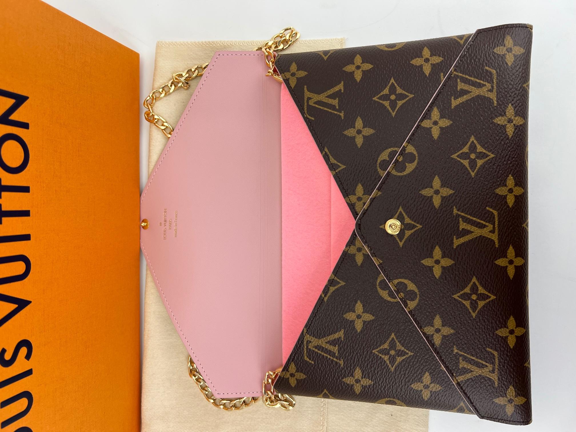 LOUIS VUITTON Bag Monogram Large Kirigami Pochette W/Insert Crossbody Clutch In Excellent Condition In Freehold, NJ