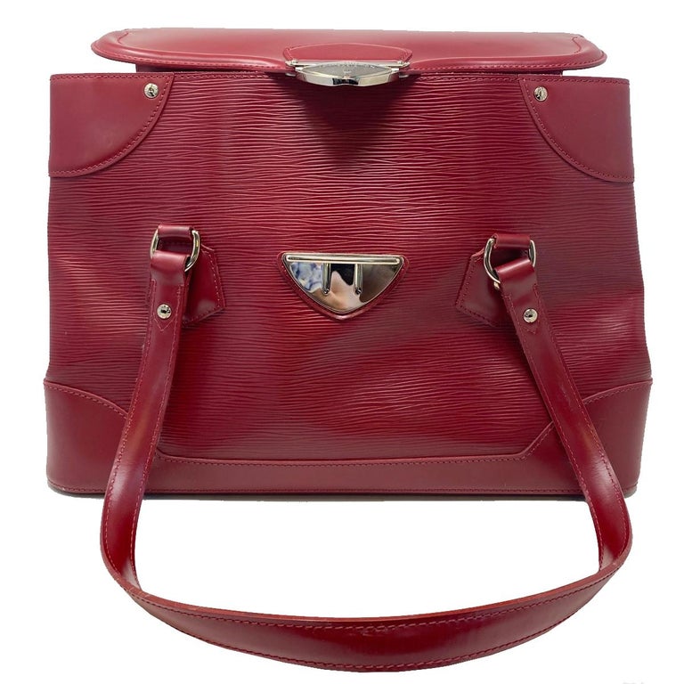 Bagatelle leather tote Louis Vuitton Red in Leather - 33508921