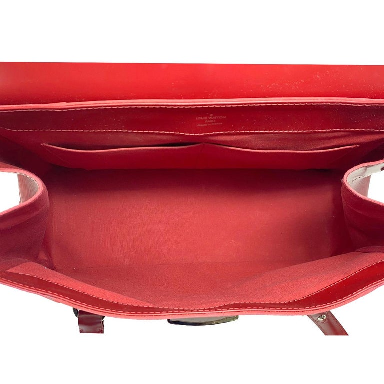 Louis Vuitton Bagatelle GM Red Epi Leather Shoulder Bag For Sale at 1stDibs