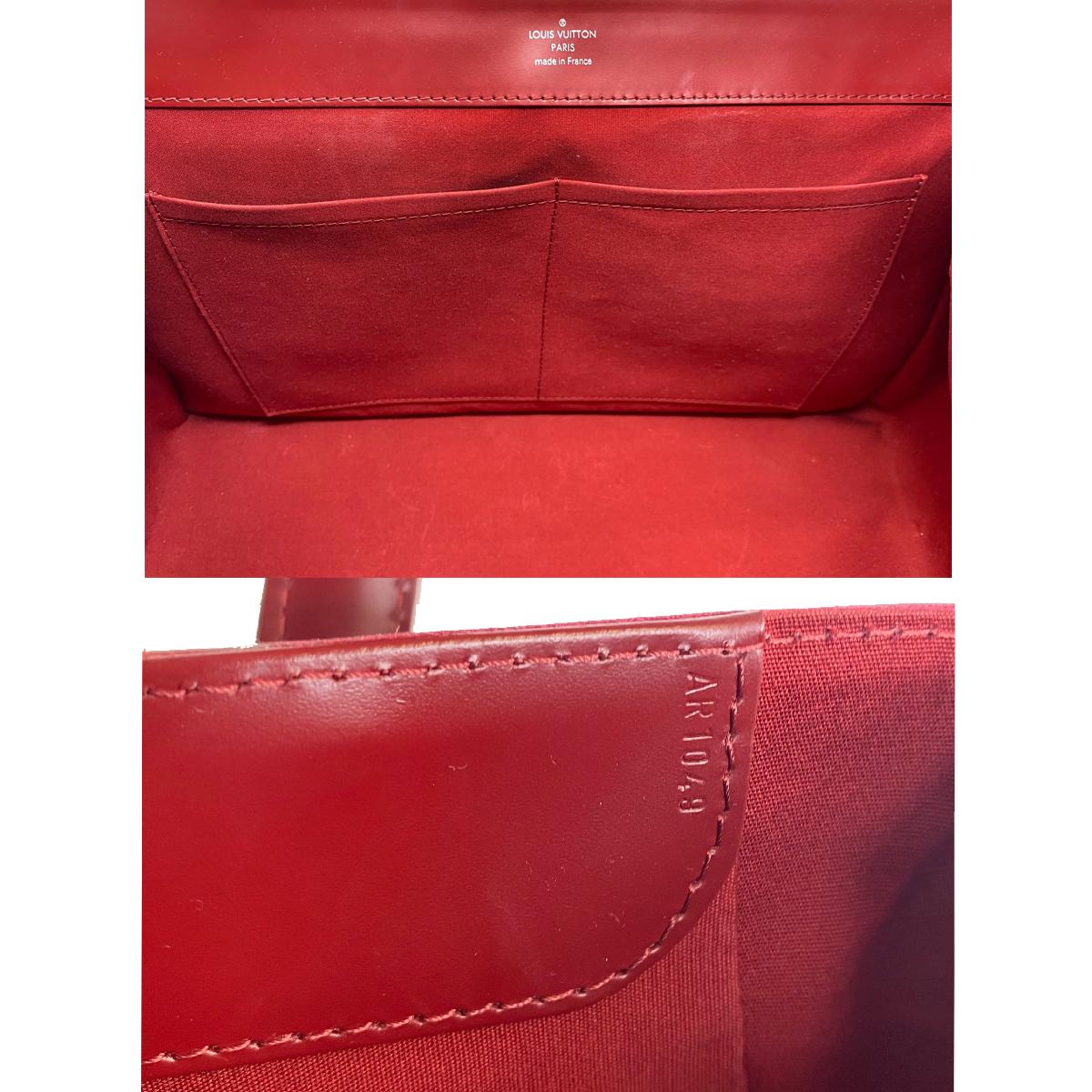 Louis Vuitton Bagatelle GM Red Epi Leather Shoulder Bag  For Sale 3