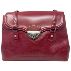 Louis Vuitton Bagatelle GM Red Epi Leather Shoulder Bag